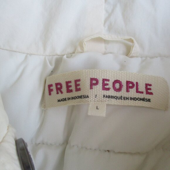NWT Free People Ivory Cozy Cloud Puffer Dancer Jacket ~ L ~ $168 ~ Sold Out!!!! - Picture 11 of 13